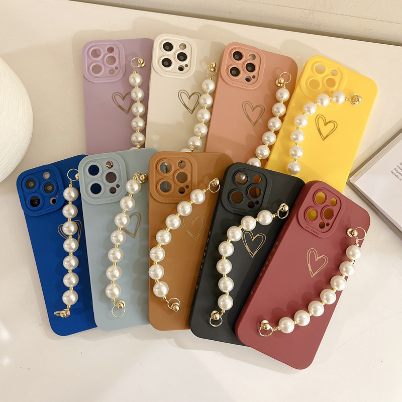 Ny Apple iPhone14 Pearl Armband Protective Cover, Comprehensive Lens Protection, uppgraderat mobiltelefonfodral